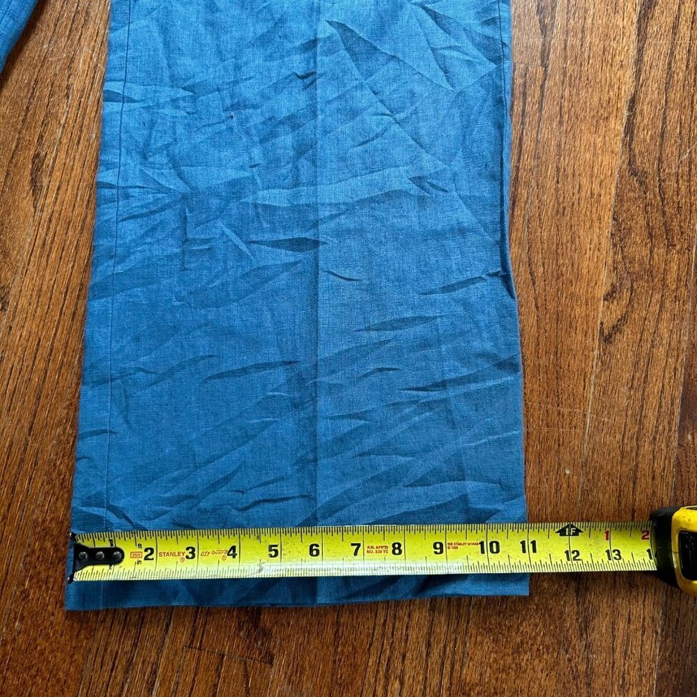 Vintage Willi Smith Womens Pants Size 14 Linen Wide Leg Trousers 90s Y2K New - Picture 5 of 12